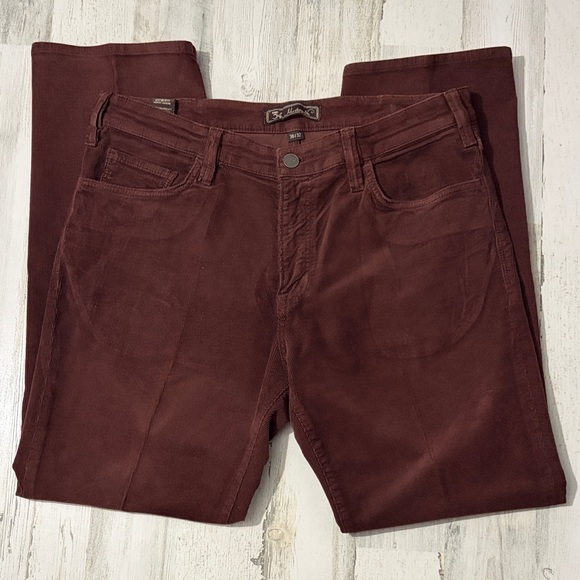 34 Heritage Burgundy Corduroy Pants